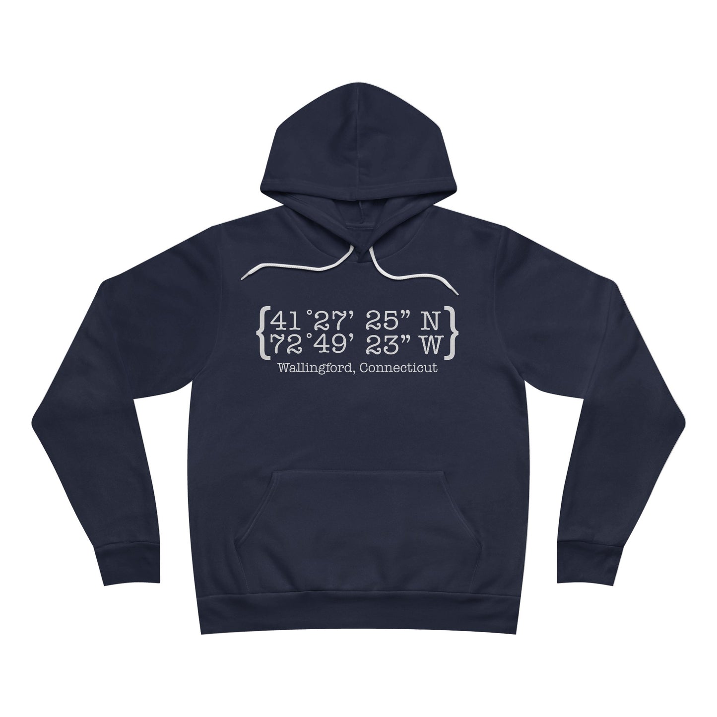 wallingford coordinates // wallingford Ct  unisex hoodie sweatshirt // finding Connecticut   