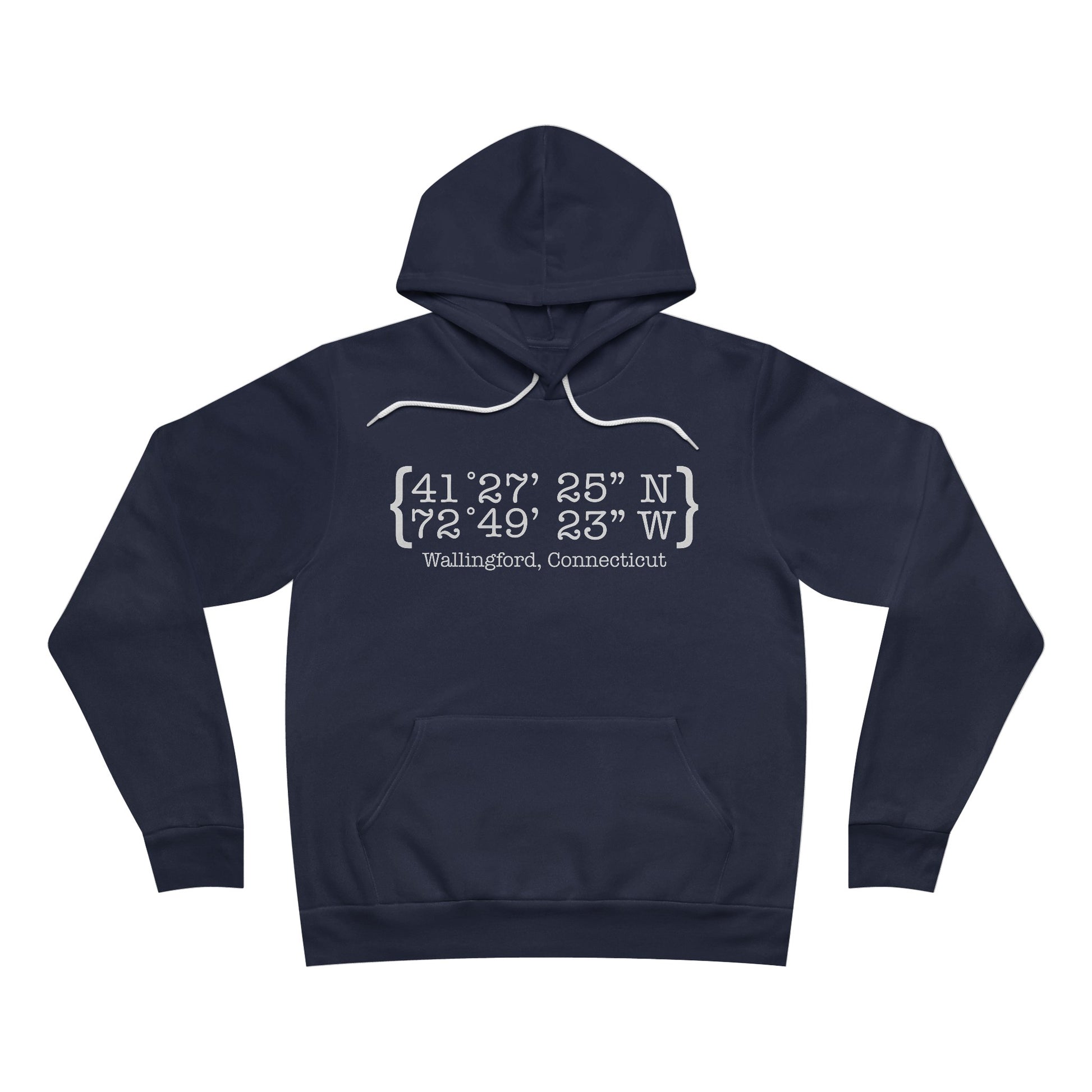 wallingford coordinates // wallingford Ct  unisex hoodie sweatshirt // finding Connecticut   
