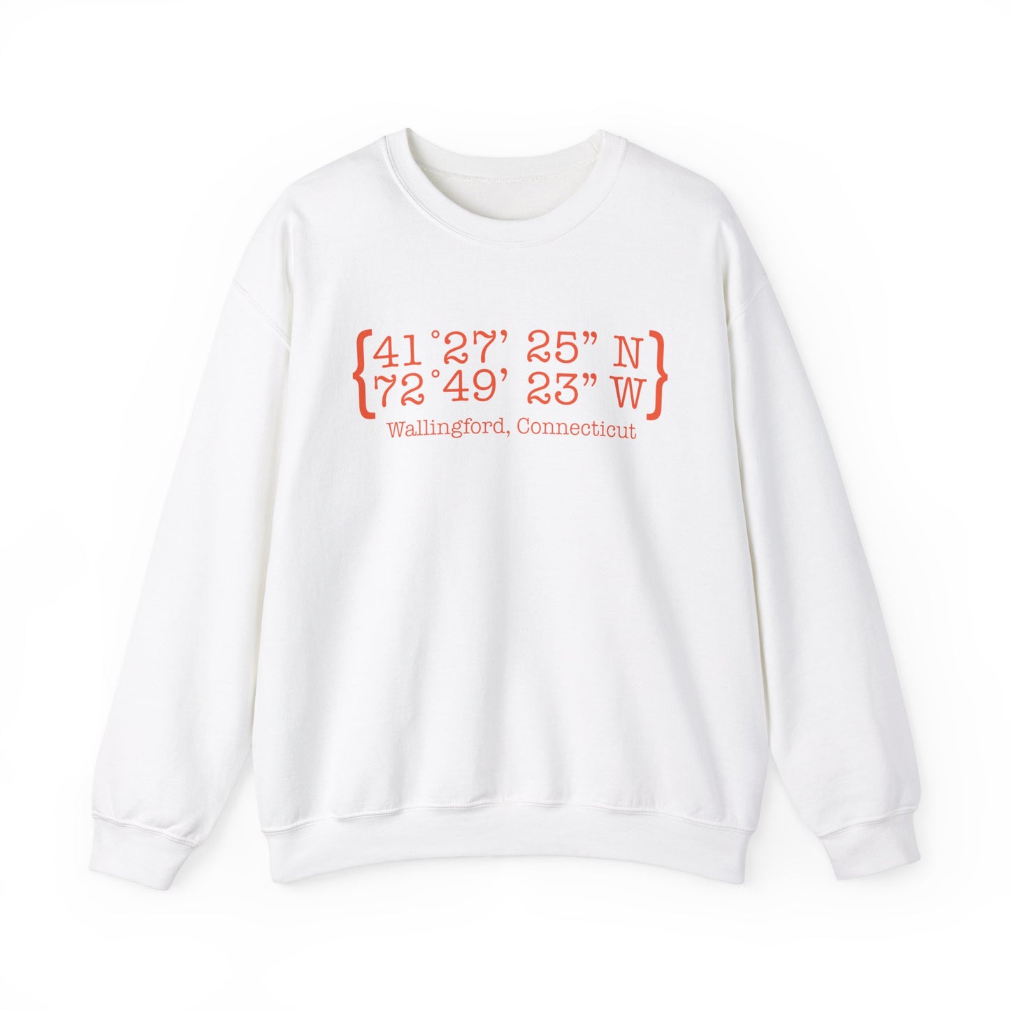 wallingford coordinates // wallingford connecticut unisex sweatshirt // finding connecticut 