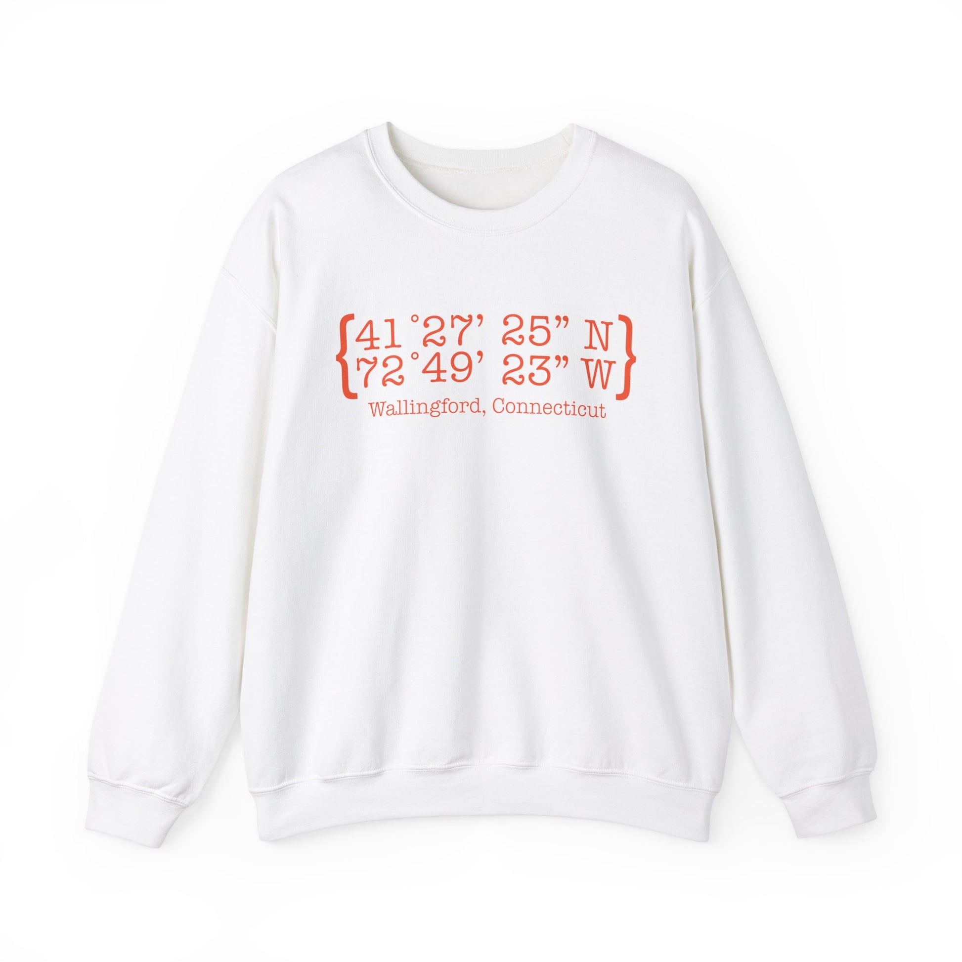 wallingford coordinates // wallingford connecticut unisex sweatshirt // finding connecticut 