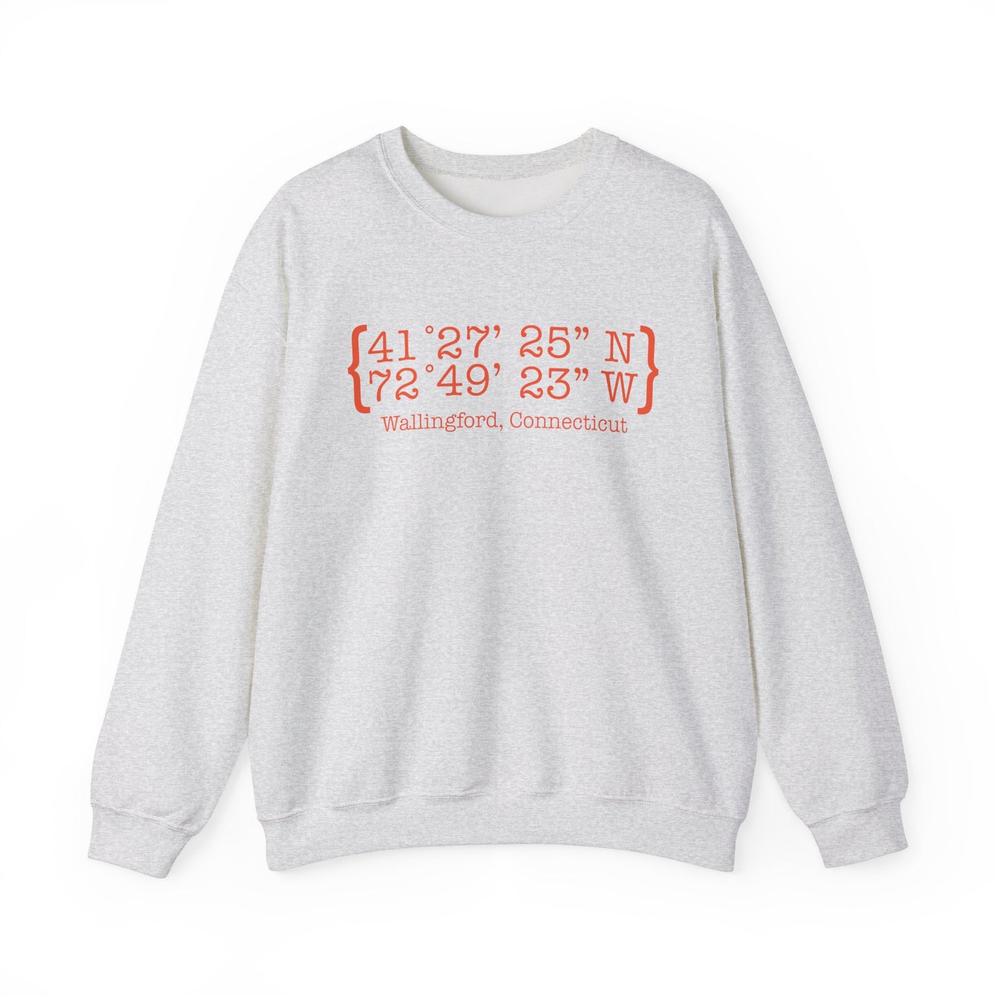 wallingford coordinates // wallingford connecticut unisex sweatshirt // finding connecticut 