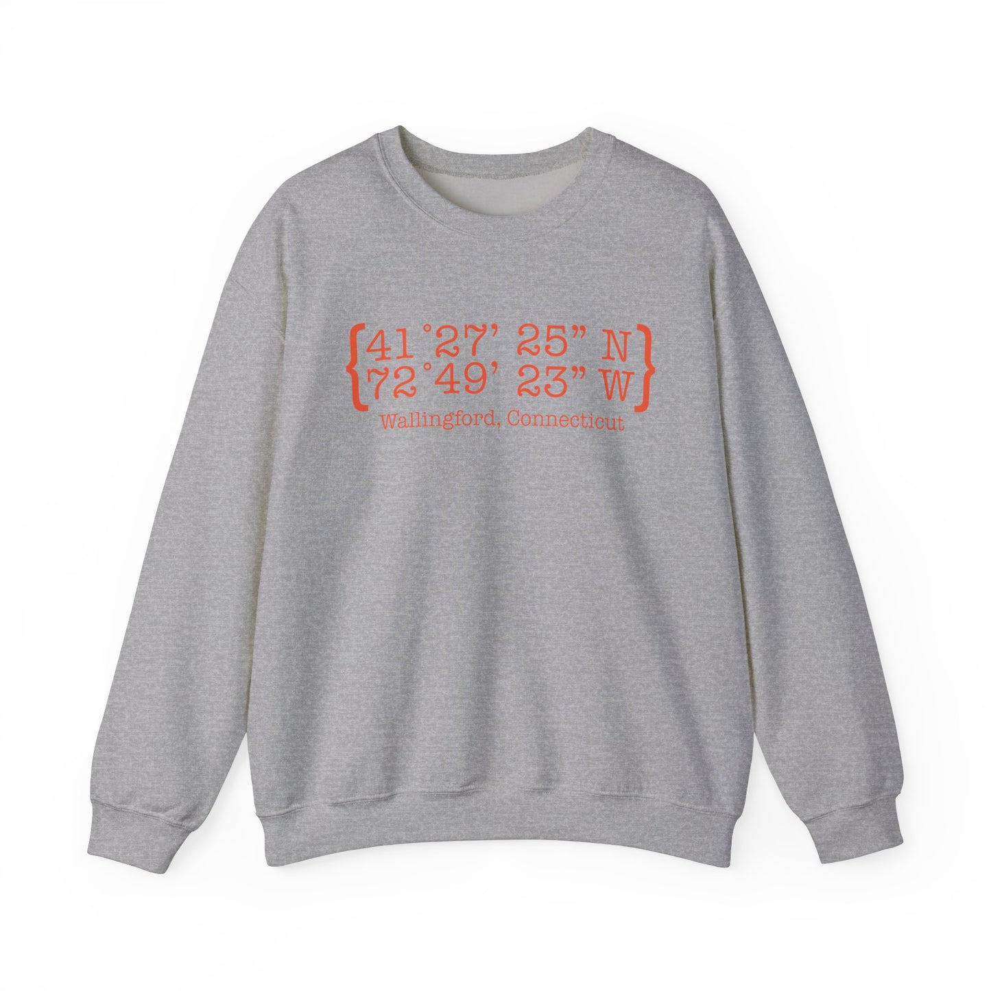 wallingford coordinates // wallingford connecticut unisex sweatshirt // finding connecticut 