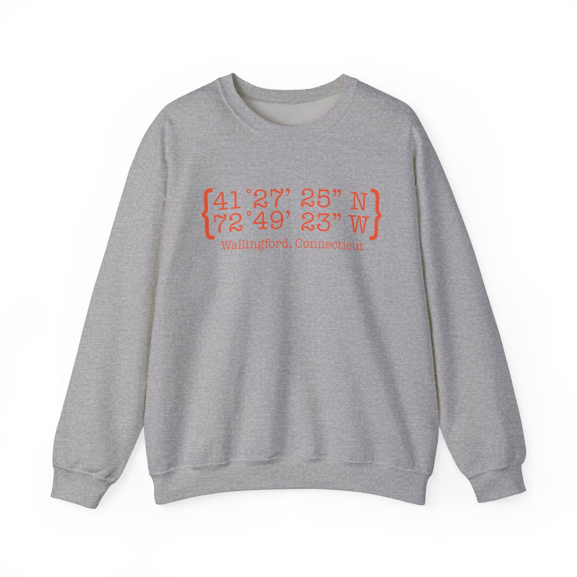 wallingford coordinates // wallingford connecticut unisex sweatshirt // finding connecticut 