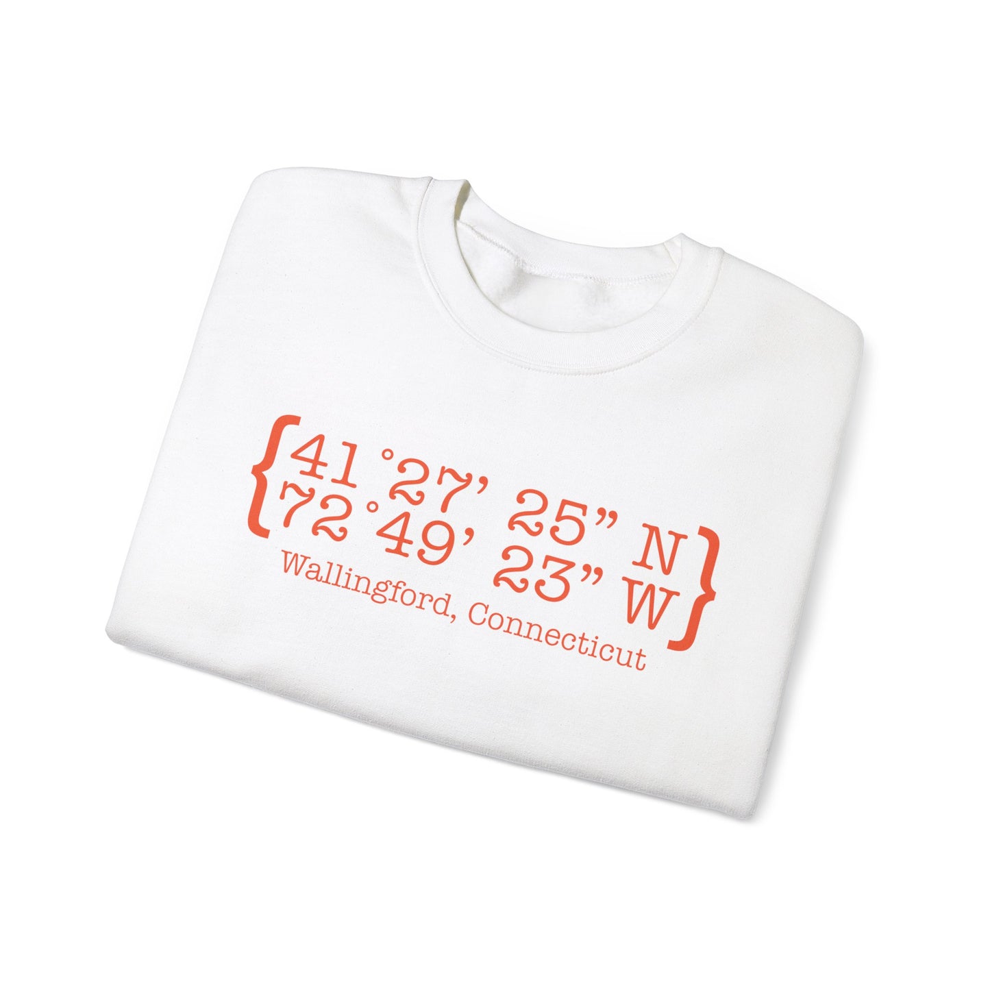 wallingford coordinates // wallingford connecticut unisex sweatshirt // finding connecticut 