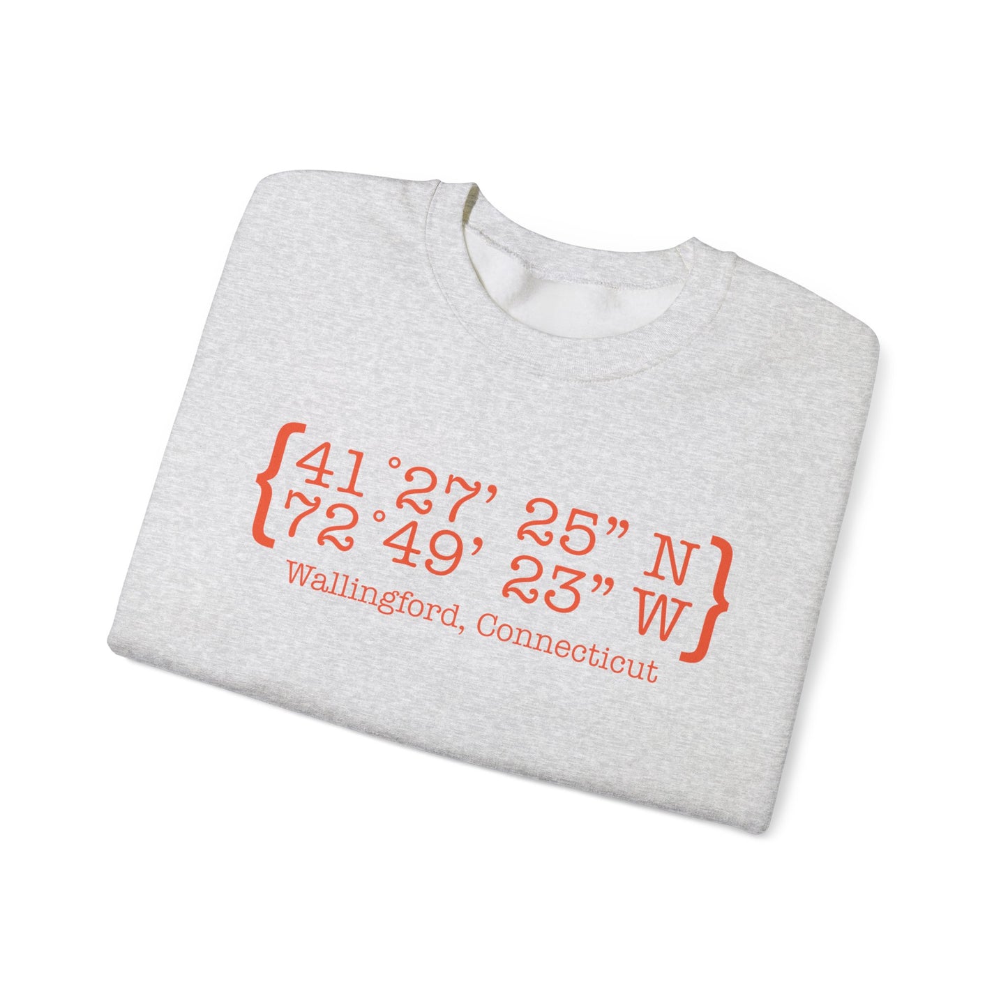 wallingford coordinates // wallingford connecticut unisex sweatshirt // finding connecticut 
