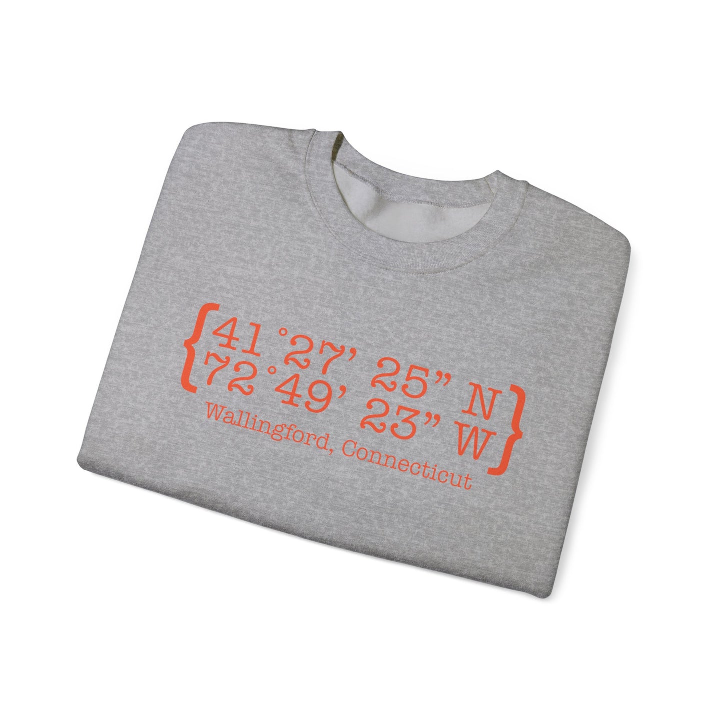 wallingford coordinates // wallingford connecticut unisex sweatshirt // finding connecticut 