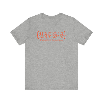 wallingford coordinates // wallingford connecticut unisex t shirt  // finding connecticut 