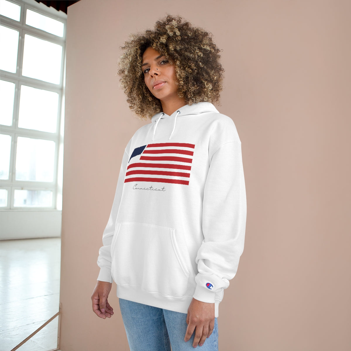 Connecticut Flag Champion Hoodie