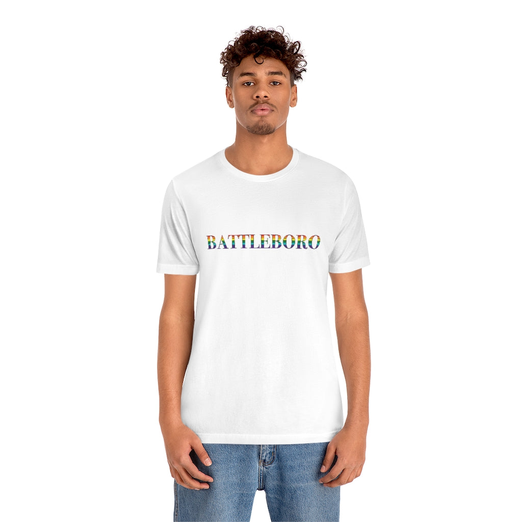 Battleboro Rainbow Unisex Jersey Short Sleeve Tee