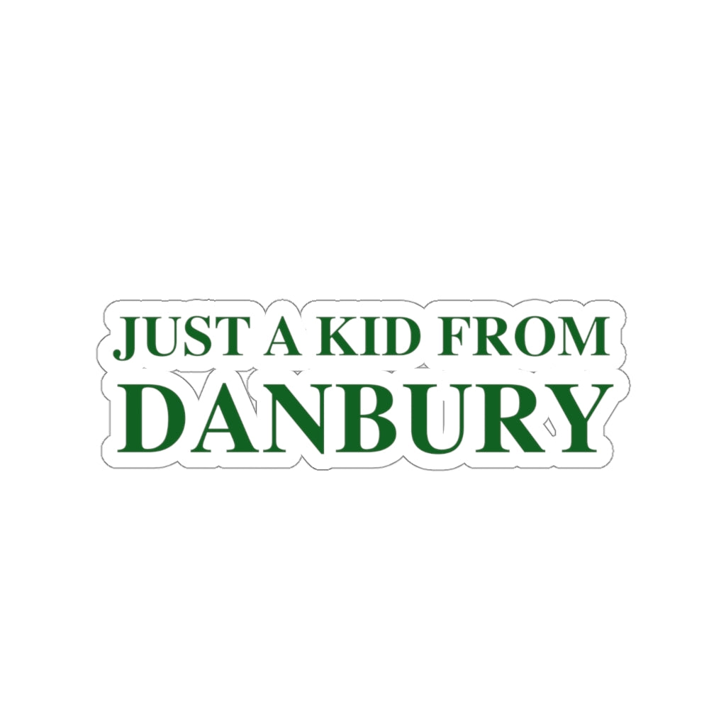 just a kid from danbury connecticut sticker