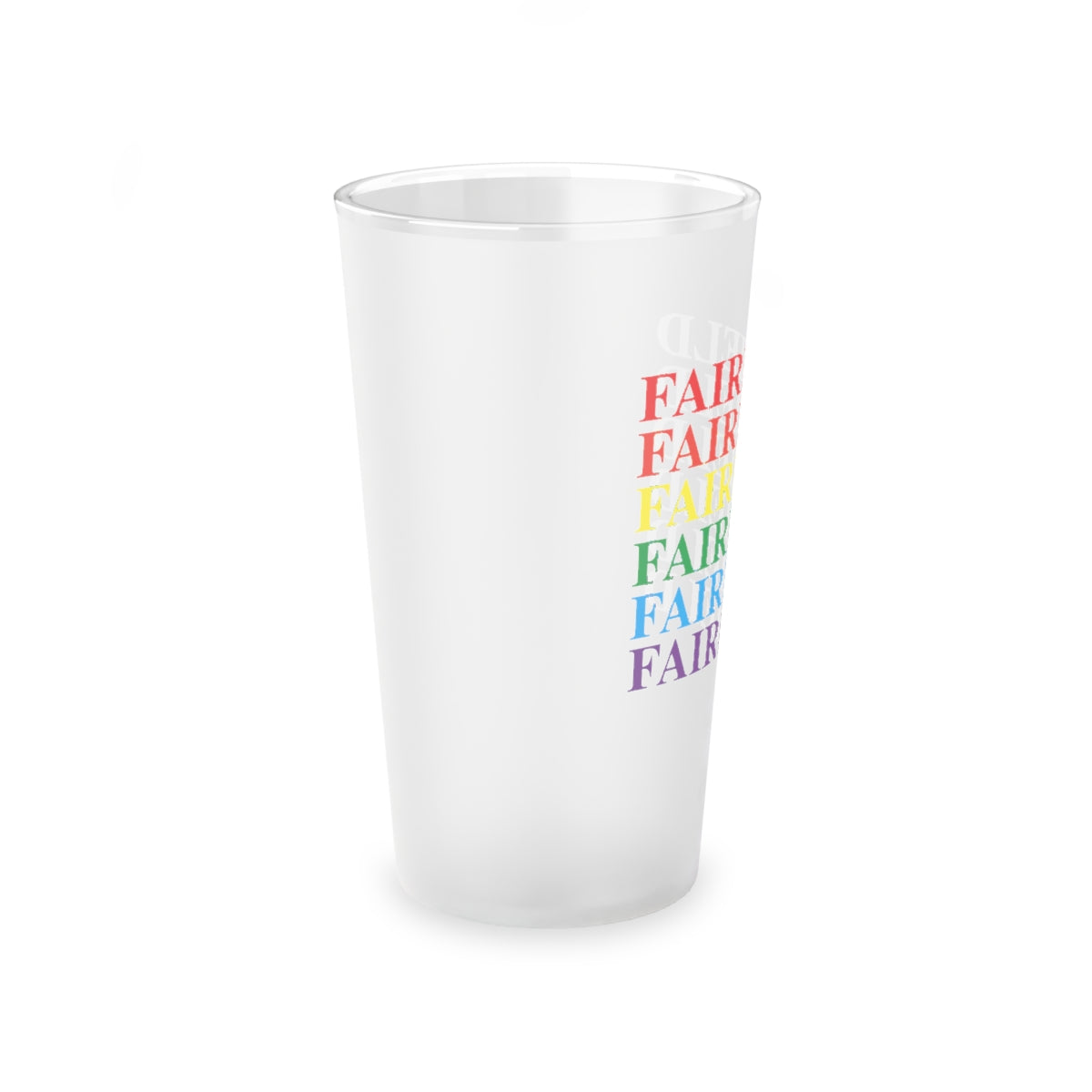 Fairfield Pride Frosted Pint Glass, 16oz