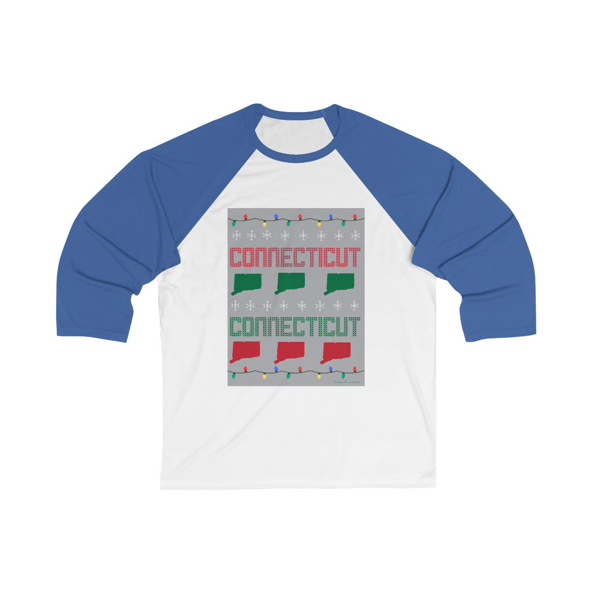 Connecticut ugly holiday tee shirt 