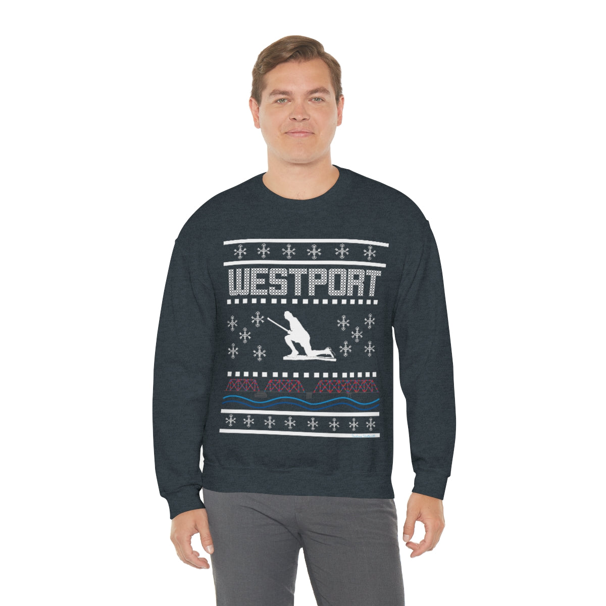 Westport Holiday Sweater Unisex Heavy Blend™ Crewneck Sweatshirt