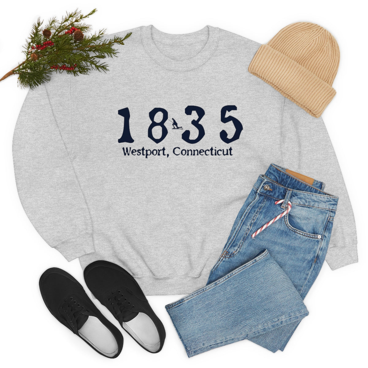 1835 Small Minuteman Unisex Heavy Blend™ Crewneck Sweatshirt