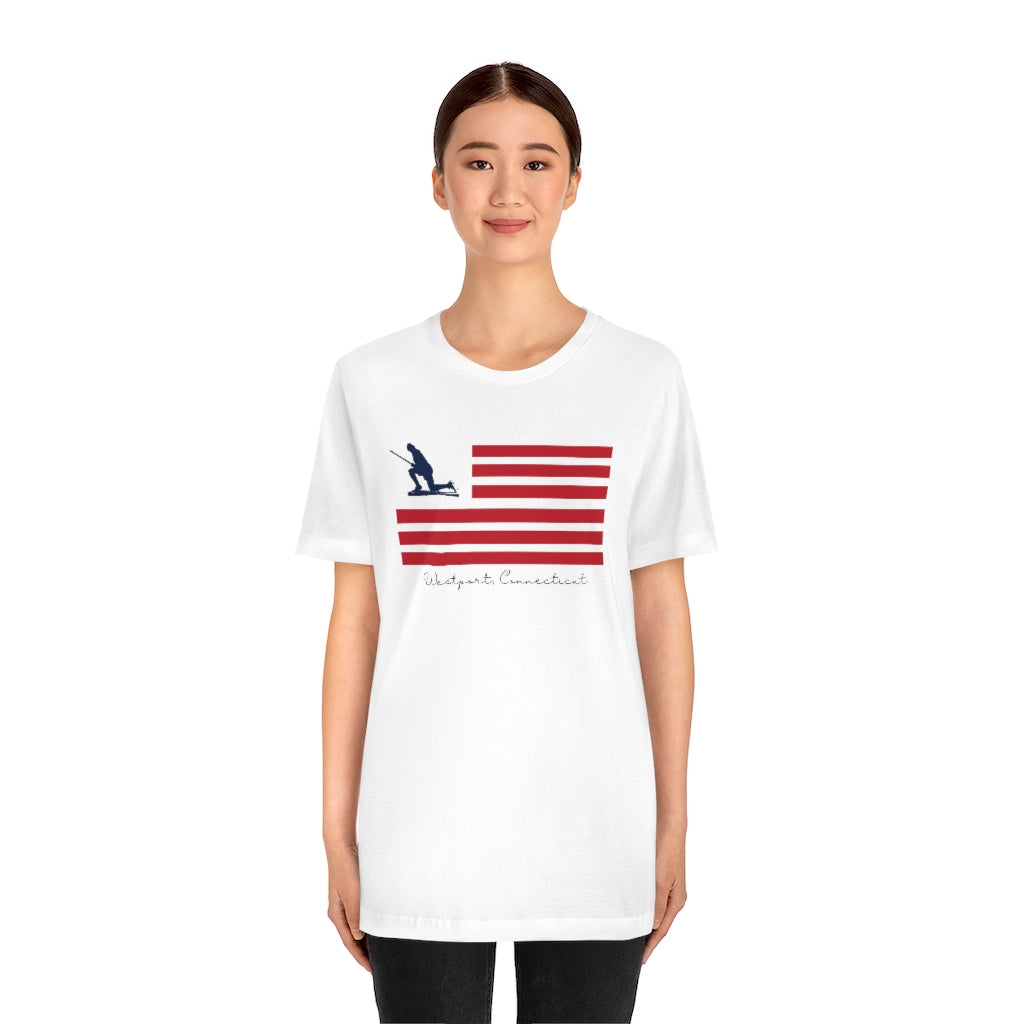   Minuteman Flag Unisex Jersey Short Sleeve Tee