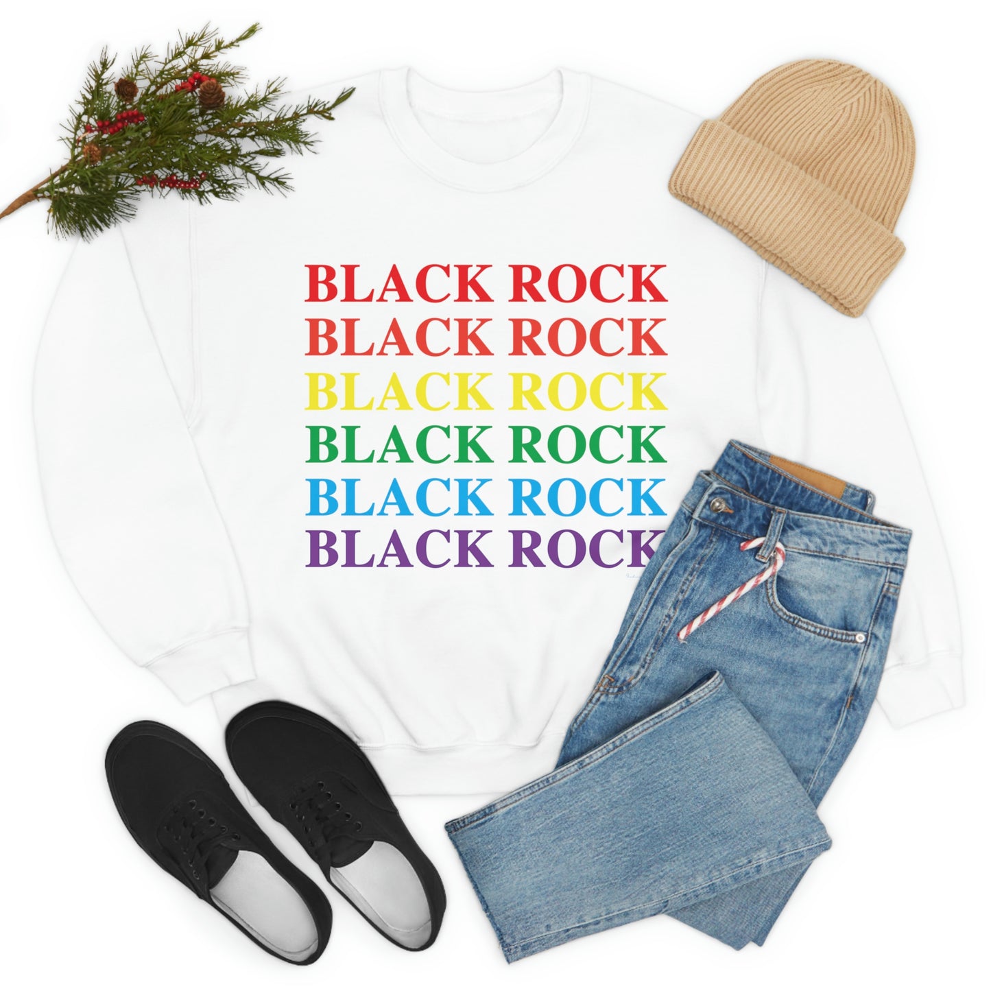 Black Rock Pride Unisex Heavy Blend™ Crewneck Sweatshirt