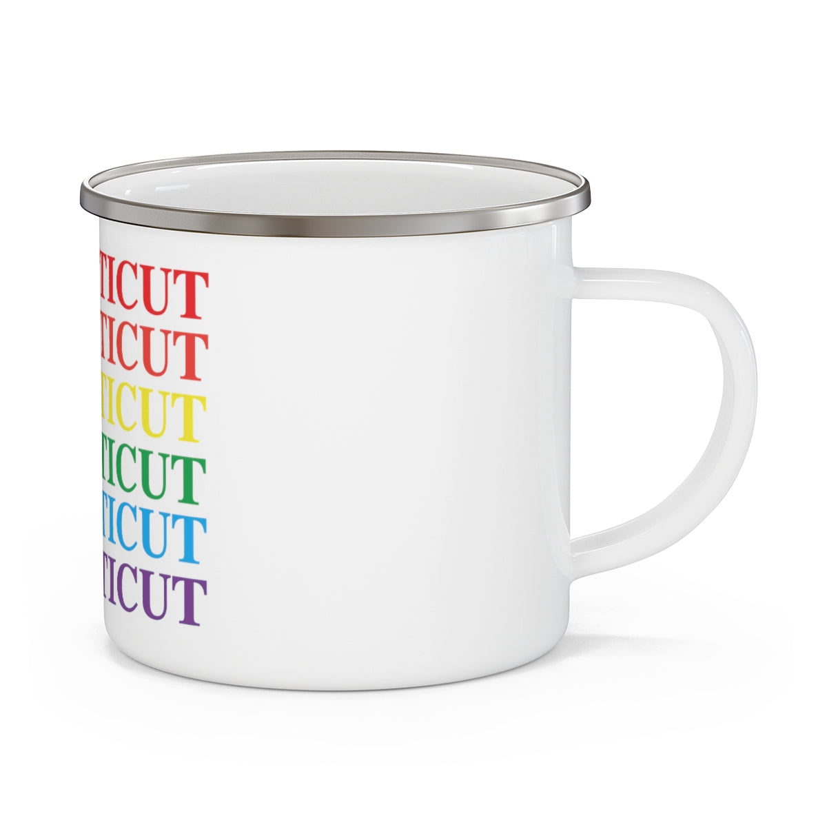 Connecticut Pride Enamel Camping Mug