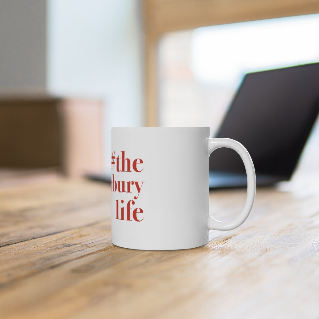 #thewaterburylife White Ceramic Mug