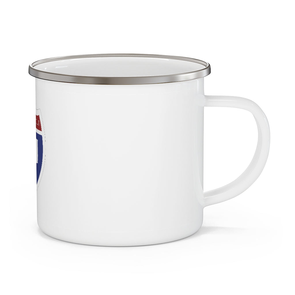 Connecticut Interstate Enamel Camping Mug