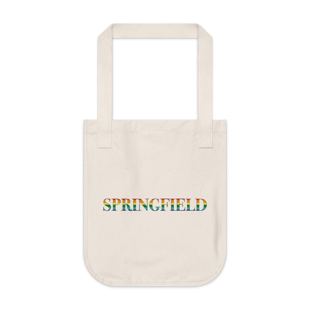 Springfield Rainbow  Organic Canvas Tote Bag