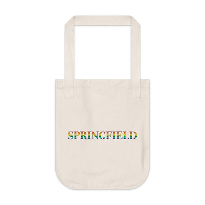 Springfield Rainbow  Organic Canvas Tote Bag