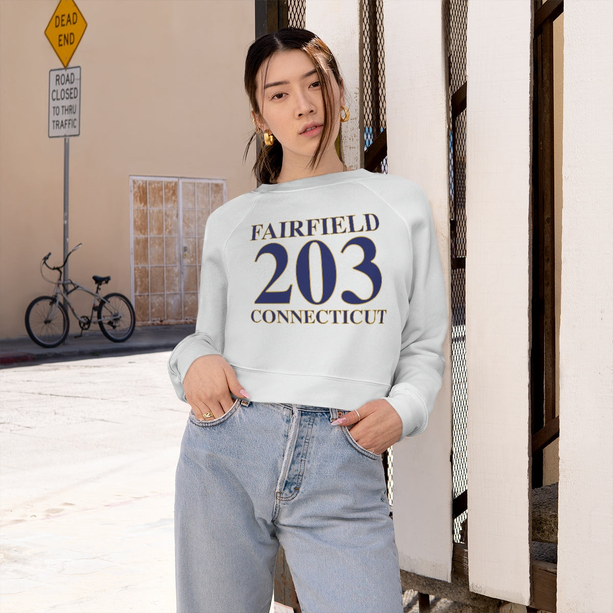 Fairfield 203 Connecticut Women's Cropped Fleece Pullover