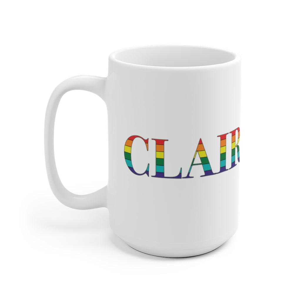 Clairemont Rainbow White Ceramic Mug