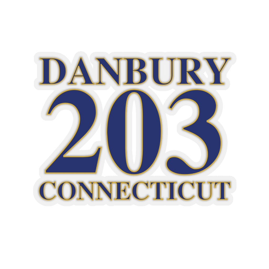 Danbury 203 Connecticut Kiss-Cut Stickers