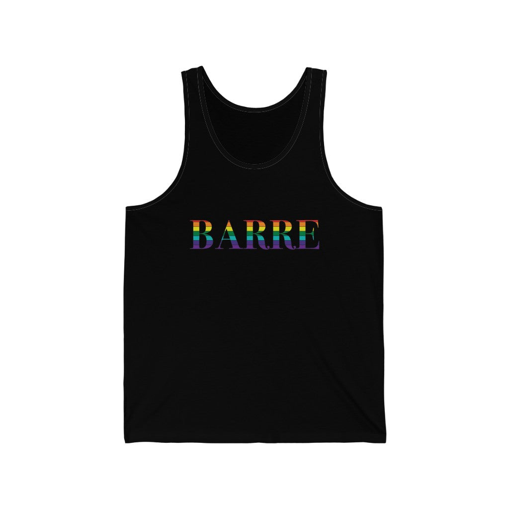 Barre Rainbow Unisex Jersey Tank