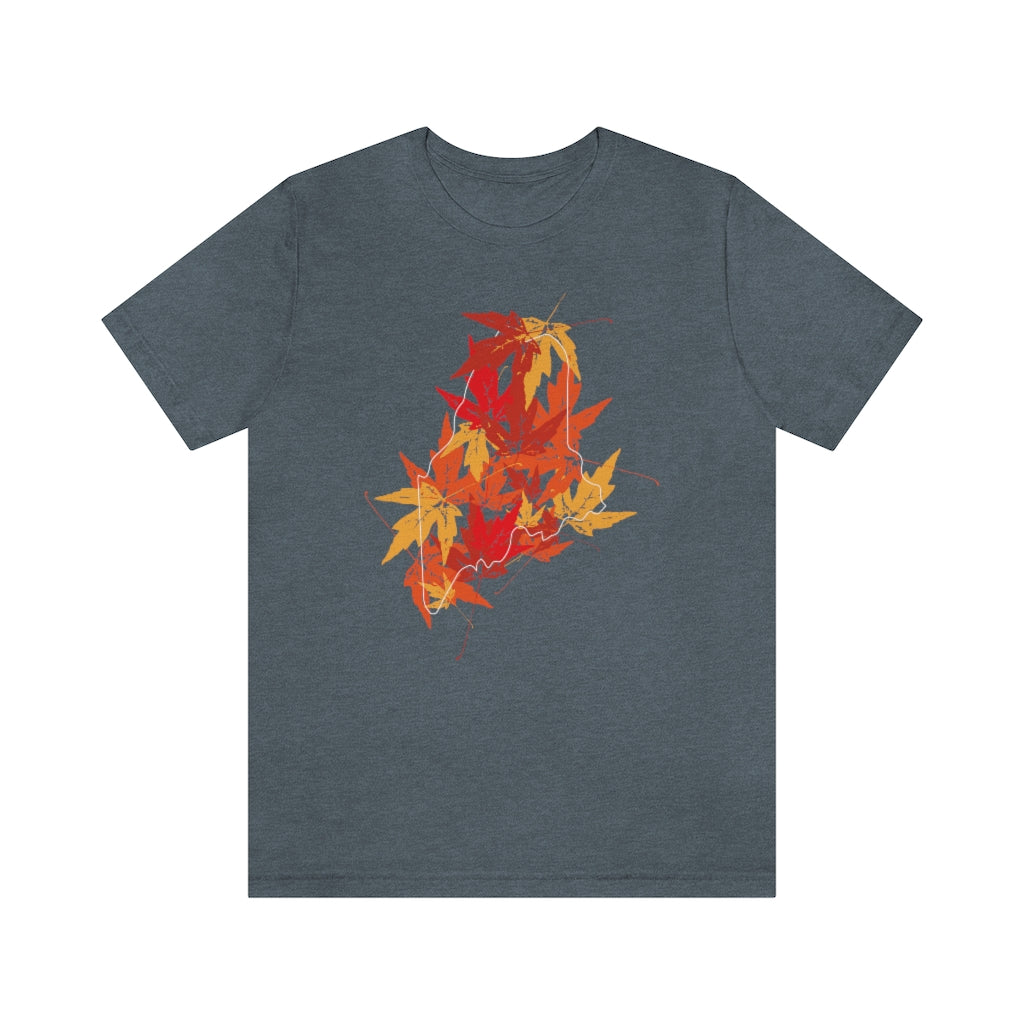 Maine leaves tee shirt