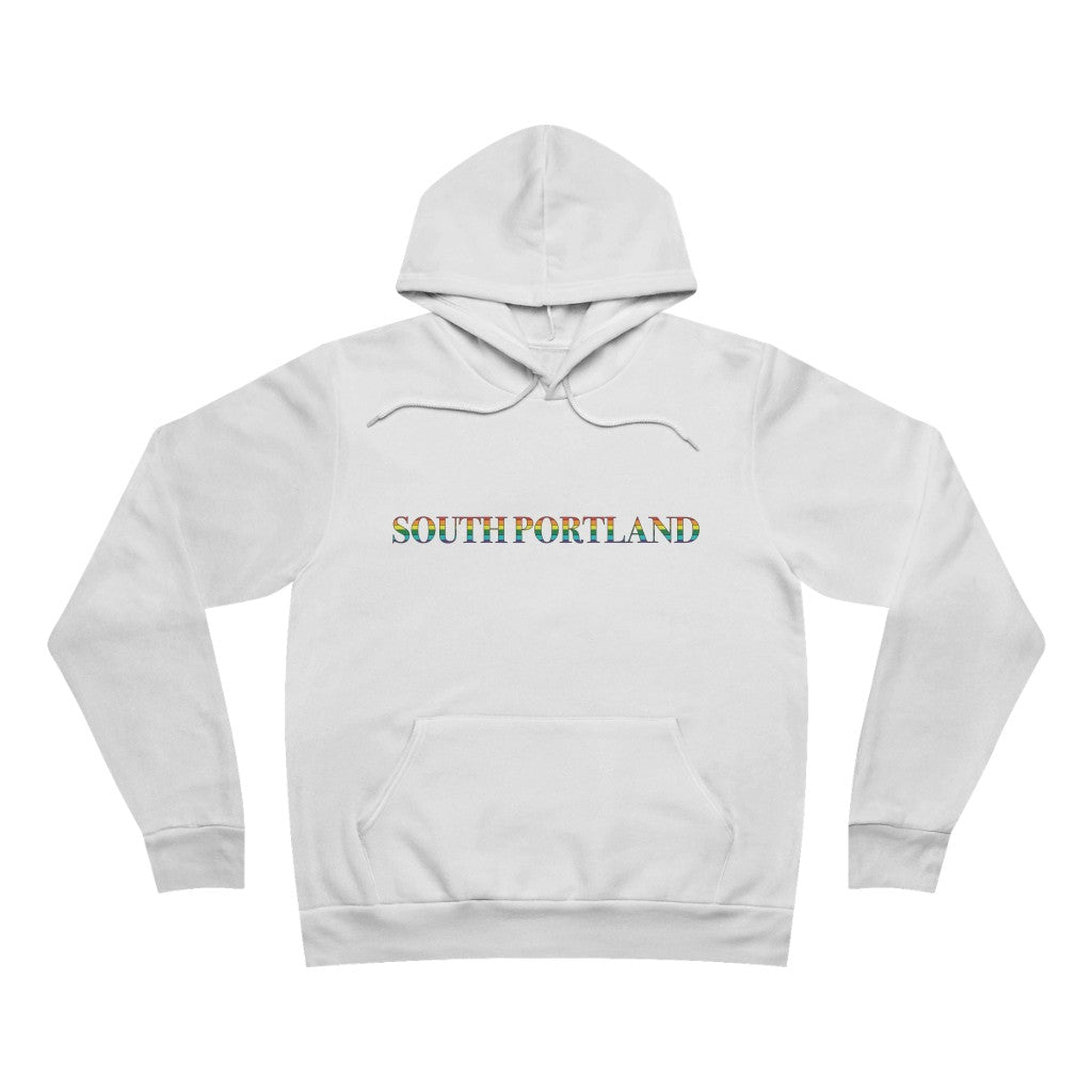 South Portland Rainbow Unisex Sponge Fleece Pullover Hoodie