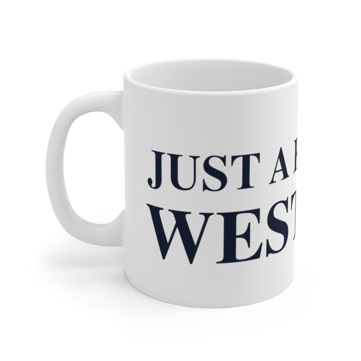 Just a kid from Westport White Ceramic Mug