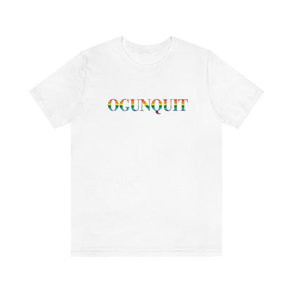 Ogunquit Rainbow Unisex Jersey Short Sleeve Tee