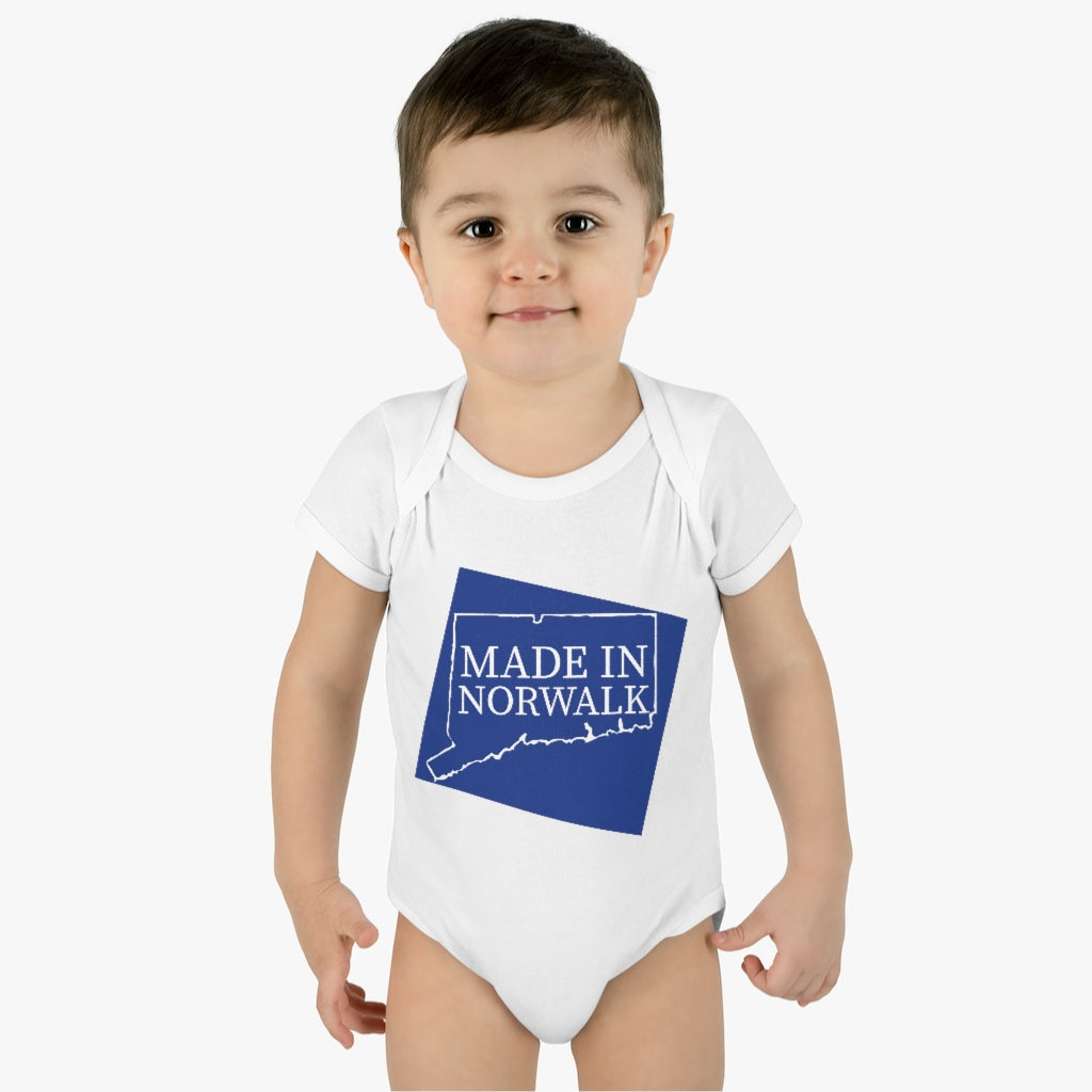 Made in Norwalk Infant Baby Rib Bodysuit