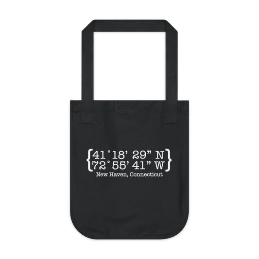 New Haven Coordinates Organic Canvas Tote Bag