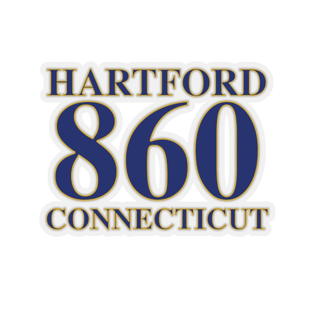 Hartford 860 Connecticut Kiss-Cut Stickers 860 Hartford Collection. Inspired by the Connecticut flag and the 860! Show off for your pride for Connecticut and Hartford!   Proceeds of this collection go to help build Finding Connecticut’s website and brand. • Free USA shipping   Click here to go to our home page 