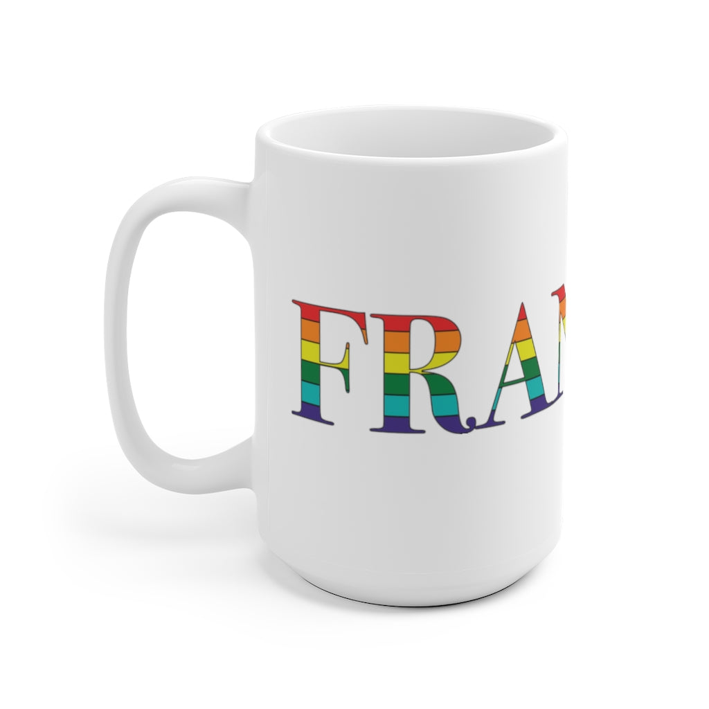 Franklin Rainbow White Ceramic Mug