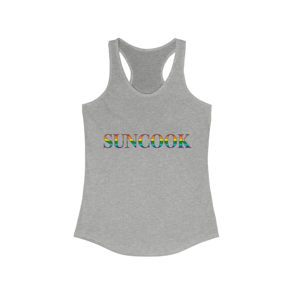 Suncook Rainbow Women's Ideal Racerback Tank