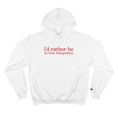 I'd rather be in New Hampshire hoodie, tee shirts, shirts, apparel, sweatshirts, mugs and gifts. Proceeds go to help build Finding Connecticut and the Finding New England Brand • New Hampshire apparel • Free USA shipping on all products. 