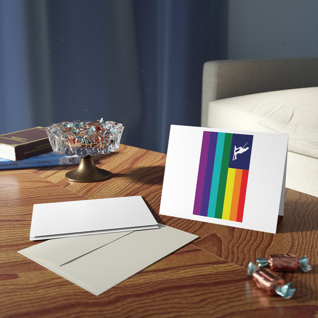 Minuteman Pride Flag Greeting Cards (8, 16, and 24 pcs)