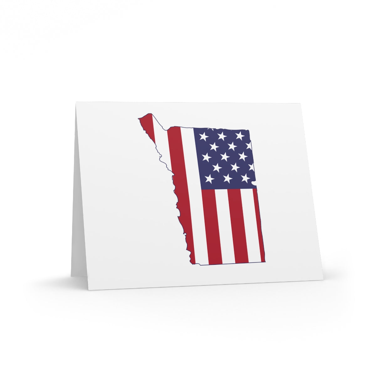 Connecticut American Flag Greeting Cards (8, 16, and 24 pcs)