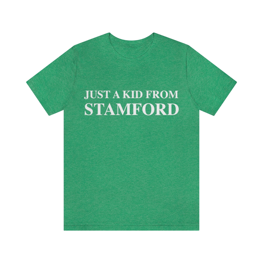 just a kid from stamford tee shirt