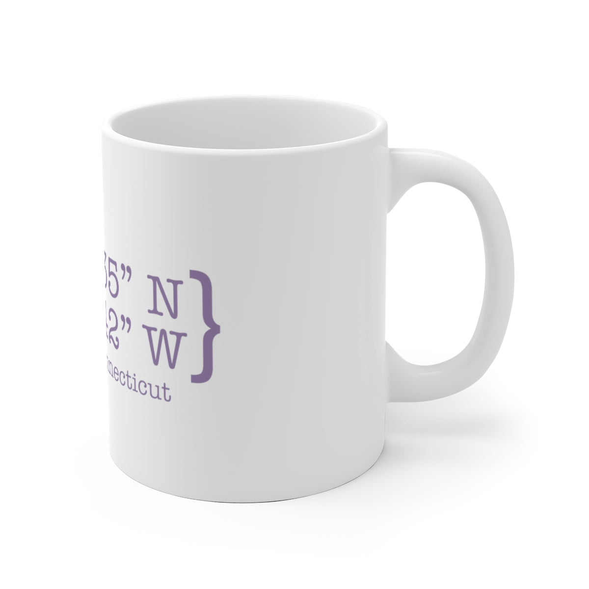 Greenwich Coordinates White Ceramic Mug