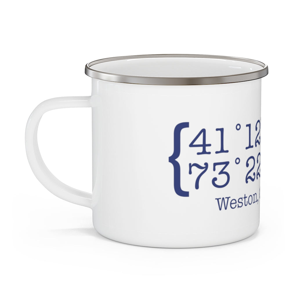 Weston Coordinates Enamel Camping Mug