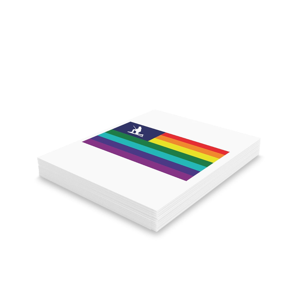 Minuteman Pride Flag Greeting Cards (8, 16, and 24 pcs)