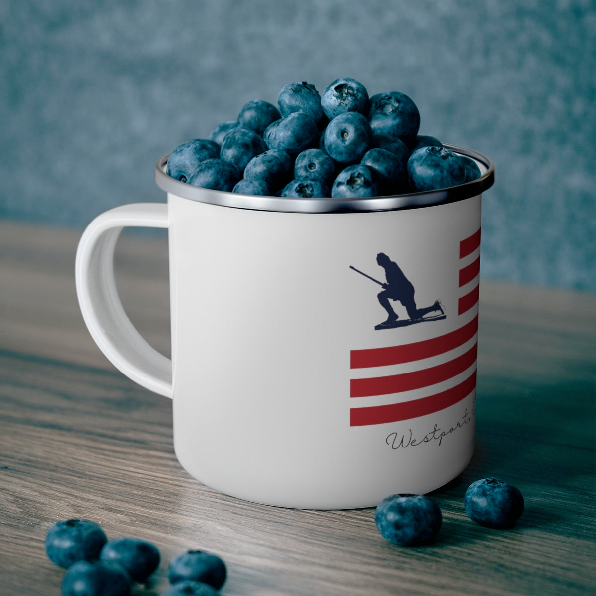 Minuteman Flag Enamel Camping Mug