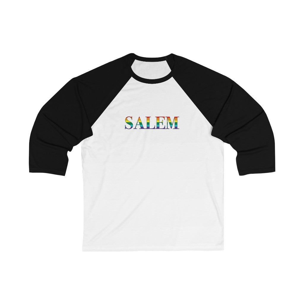 Salem Rainbow Unisex 3\4 Sleeve Baseball Tee