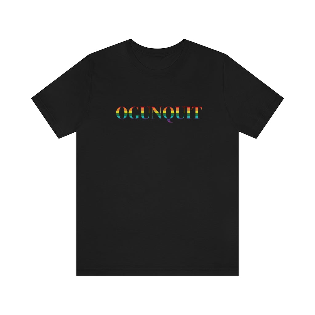 Ogunquit Rainbow Unisex Jersey Short Sleeve Tee