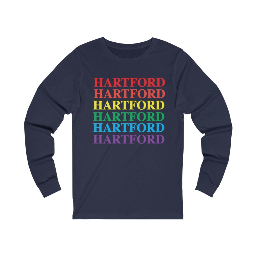  Do you have Hartford  Connecticut Pride?  Hartford, Connecticut apparel and gifts including Long Sleeve Tee. LGBTQ inspired. 10% of Pride sales is donated to a Connecticut LBGTQ organization.   For the latest Connecticut Pride information and events visit Finding Connecticut.   Click here to return to our home page