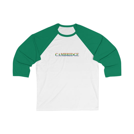 Cambridge Rainbow Unisex 3\4 Sleeve Baseball Tee